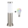 Brilagi - LED RGBW ρυθμιζόμενο εξωτερικό φωτιστικό 1xE27/9W/230V 2700-6500K IP44 40 cm ματ χρώμιο