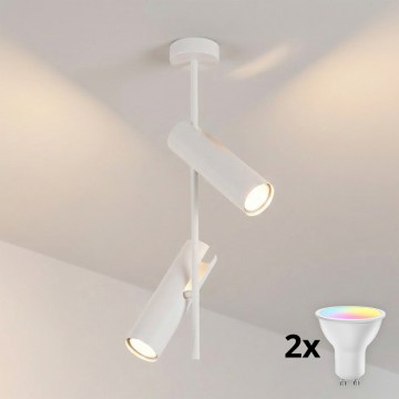 Brilagi - LED RGBW ρυθμιζόμενος πολυέλαιος σε ράβδο BRANCH 2xGU10/6,5W/230V 2700-6500K λευκό