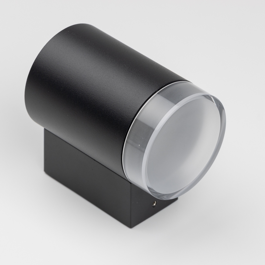 Brilagi - LED RGBW Ρυθμιζόμενο εξωτερικό επιτοίχιο φωτιστικό MATERA 1xGU10/6W/230V 3000K IP54 μαύρο + τηλεχειριστήριο