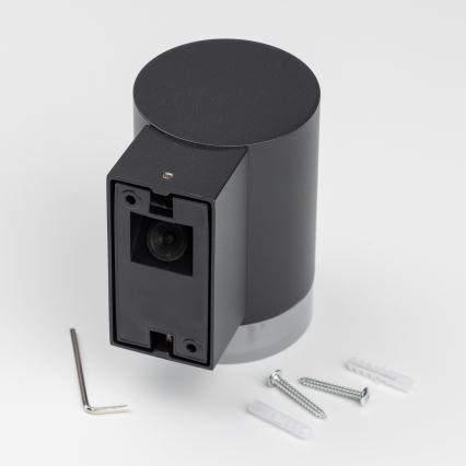 Brilagi - LED RGBW Ρυθμιζόμενο εξωτερικό επιτοίχιο φωτιστικό MATERA 1xGU10/6W/230V 3000K IP54 μαύρο + τηλεχειριστήριο