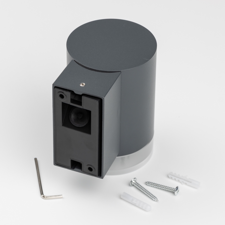 Brilagi - Ρυθμιζόμενο εξωτερικό επιτοίχιο φωτιστικό LED RGBW MATERA 1xGU10/6W/230V 3000K IP54 ανθρακί + τηλεχειριστήριο