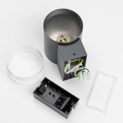 Brilagi - Ρυθμιζόμενο εξωτερικό επιτοίχιο φωτιστικό LED RGBW MATERA 1xGU10/6W/230V 3000K IP54 ανθρακί + τηλεχειριστήριο