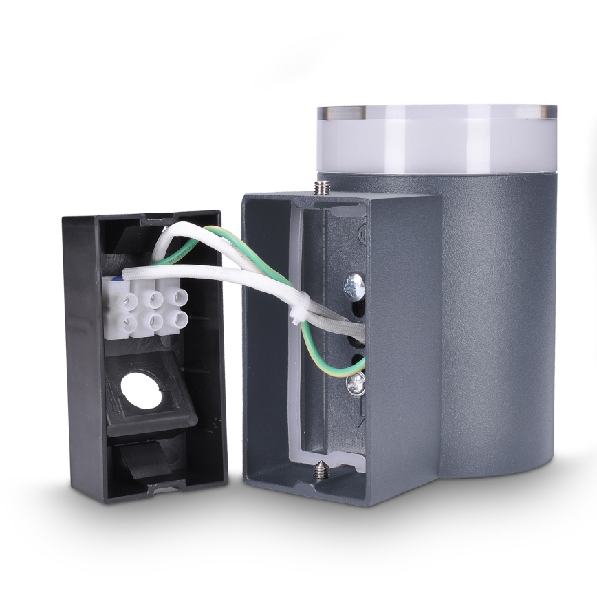 Brilagi - Ρυθμιζόμενο εξωτερικό επιτοίχιο φωτιστικό LED RGBW MATERA 1xGU10/6W/230V 3000K IP54 ανθρακί + τηλεχειριστήριο