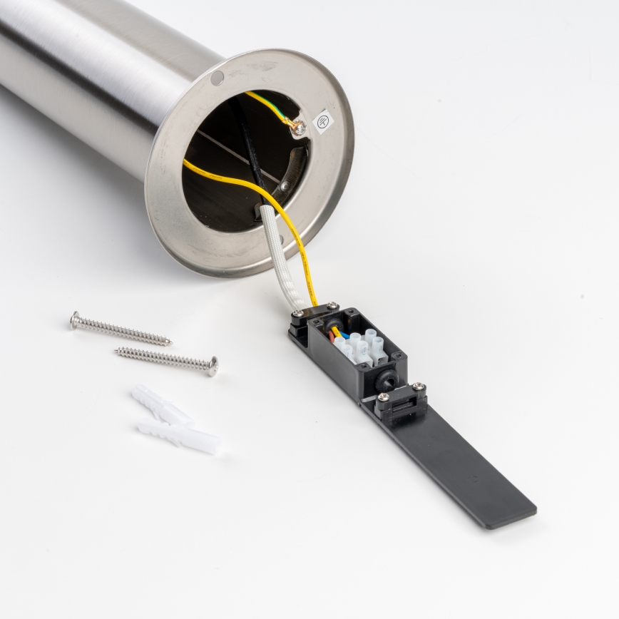 BRILAGI - LED RGBW ρυθμιζόμενη εξωτερική λάμπα ELIA 1xE27/6,5W/230V 2700-6500K IP44 Wi-Fi 100 cm ματ χρώμιο
