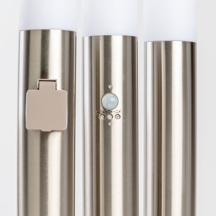 BRILAGI - LED RGBW ρυθμιζόμενο φωτιστικό εξωτερικού χώρου ELIA 1xE27/6,5W/230V 2700-6500K IP44 Wi‑Fi 50 cm ματ χρώμιο