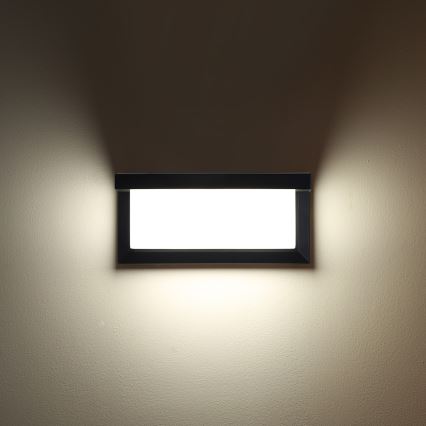 Brilagi - LED RGBW ρυθμιζόμενο εξωτερικό επιτοίχιο φωτιστικό BRICKY 1xE27/9W/230V 2700-6500K IP54 μαύρο