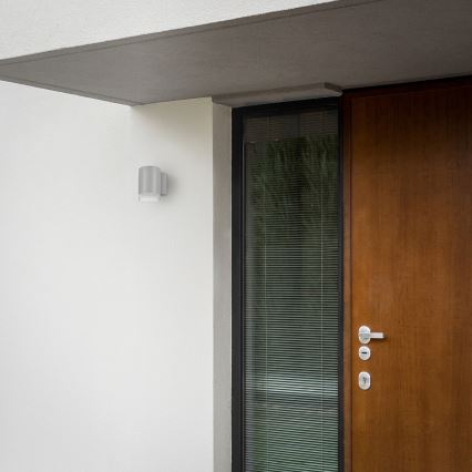 Brilagi - LED RGBW Ρυθμιζόμενο εξωτερικό επιτοίχιο φωτιστικό MATERA 1xGU10/6W/230V 3000K IP54 γκρι + τηλεχειριστήριο