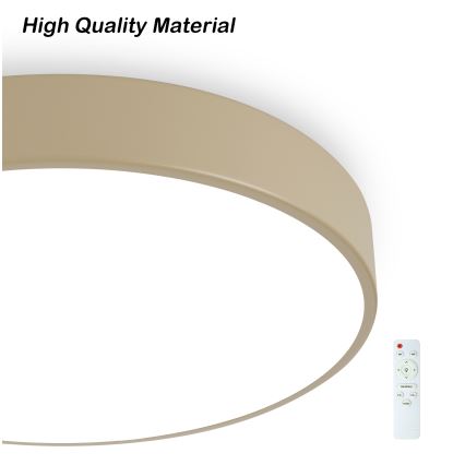 Brilagi - LED Ρυθμιζόμενο οροφής φωτιστικό POOL LED/60W/230V 3000-6000K 50 cm μπεζ + Τηλεχειριστήριο