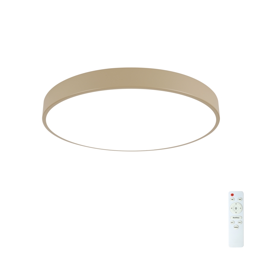 Brilagi - LED Ρυθμιζόμενο οροφής φωτιστικό POOL LED/60W/230V 3000-6000K 50 cm μπεζ + Τηλεχειριστήριο