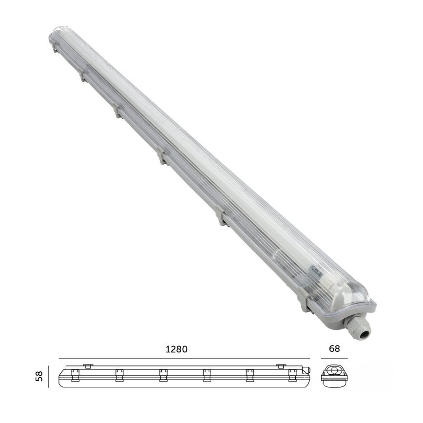 Brilagi - LED τεχνικό φωτιστικό ανθεκτικό στη σκόνη OPTIMA T8 1xG13/18W/230V 4000K IP65 128 cm