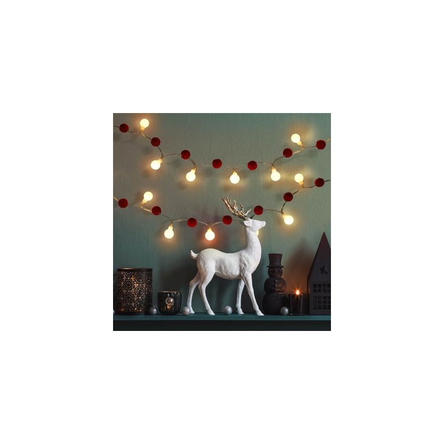 Brilagi - LED  γιρλάντα 20xLED/2xAA 1,8m θερμό λευκό