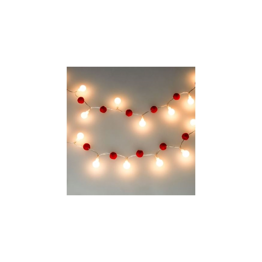 Brilagi - LED  γιρλάντα 20xLED/2xAA 1,8m θερμό λευκό