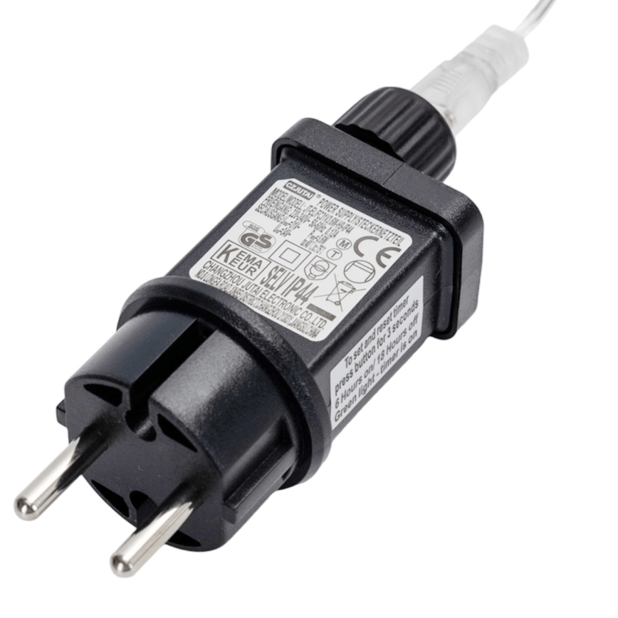 Brilagi - LED γιρλάντα εξωτερικού χώρου 200xLED/8 λειτουργίες 13x0,6m IP44 ψυχρό λευκό