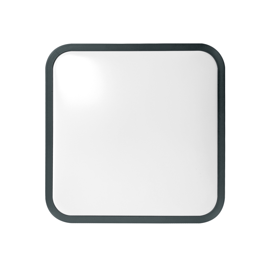 Brilagi - LED φωτιστικό οροφής για μπάνιο με αισθητήρα ZENNA LED/24W/230V 34,5x34,5 cm IP44 ανθρακί + τηλεχειριστήριο