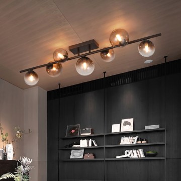 Brilagi - LED Εφαρμοστός πολυέλαιος MILLA 7xG9/3W/230V καφέ/καπνιστό καφέ