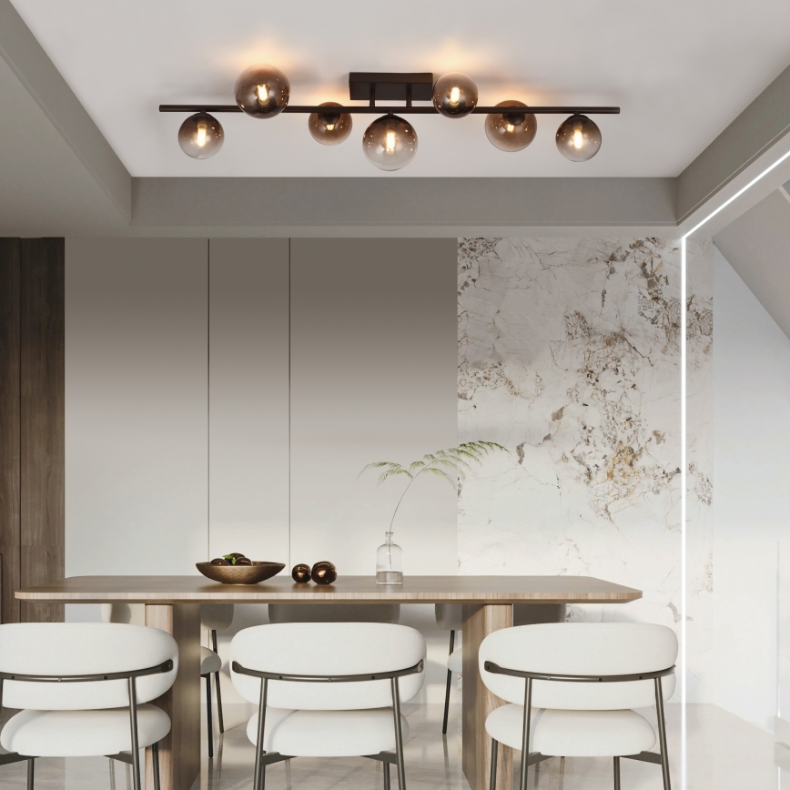 Brilagi - LED Εφαρμοστός πολυέλαιος MILLA 7xG9/3W/230V καφέ/καπνιστό καφέ