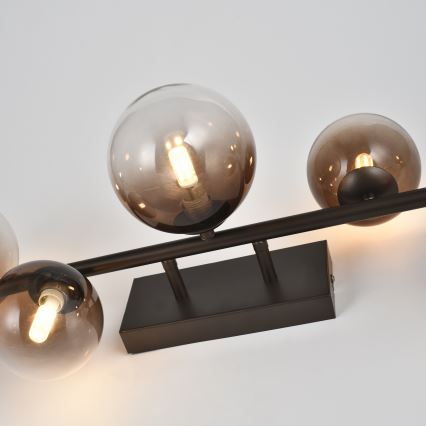 Brilagi - LED Εφαρμοστός πολυέλαιος MILLA 7xG9/3W/230V καφέ/καπνιστό καφέ