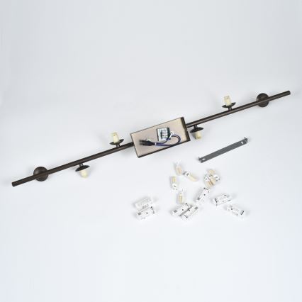 Brilagi - LED Εφαρμοστός πολυέλαιος MILLA 7xG9/3W/230V καφέ/καπνιστό καφέ