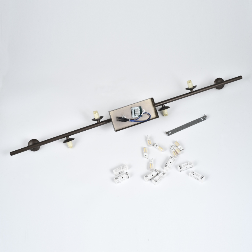 Brilagi - LED Εφαρμοστός πολυέλαιος MILLA 7xG9/3W/230V καφέ/καπνιστό καφέ