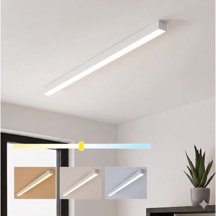 Brilagi - LED επιφανειακό φωτιστικό οροφής FULLDAY LED/30/40/50W/230V 2700/4000/6000K 150 cm λευκό