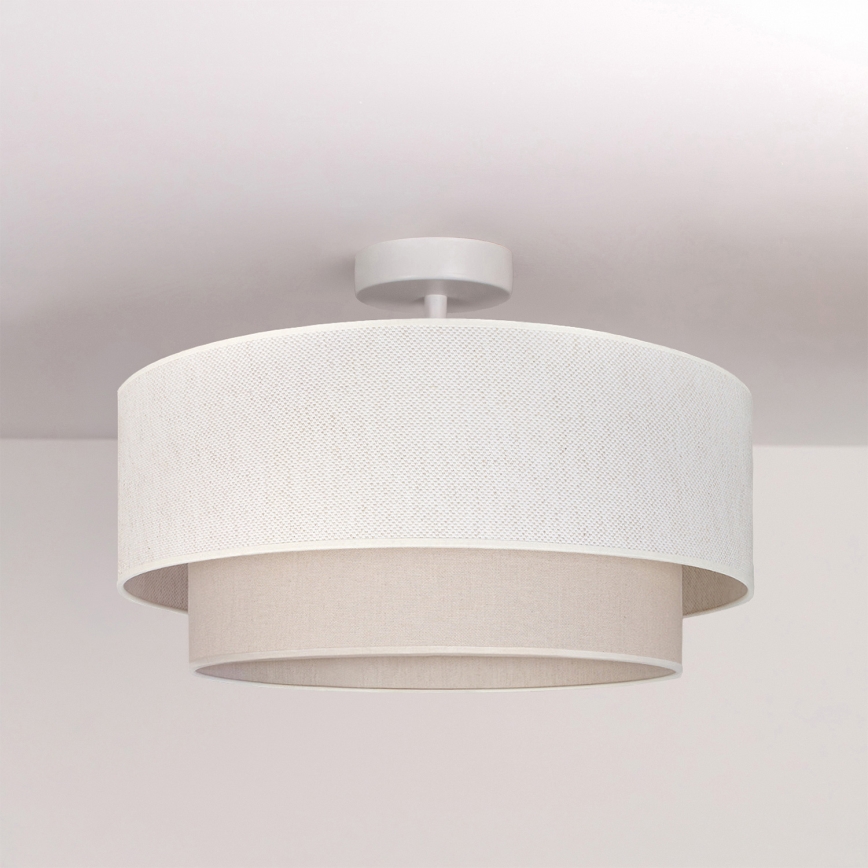 Brilagi - LED επιφανειακό φωτιστικό οροφής BOHO ECO 1xE27/10W/230V Ø 40 cm κρεμ
