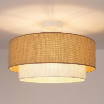 Brilagi - LED Επιφανειακό φωτιστικό οροφής BOHO ECO 1xE27/10W/230V διάμ. 40 εκ. μπεζ/κρεμ