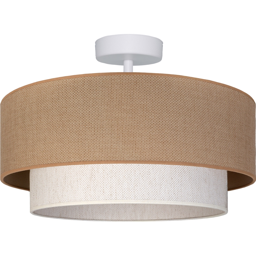 Brilagi - LED Επιφανειακό φωτιστικό οροφής BOHO ECO 1xE27/10W/230V διάμ. 40 εκ. μπεζ/κρεμ
