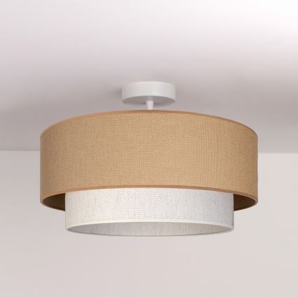 Brilagi - LED Επιφανειακό φωτιστικό οροφής BOHO ECO 1xE27/10W/230V διάμ. 40 εκ. μπεζ/κρεμ