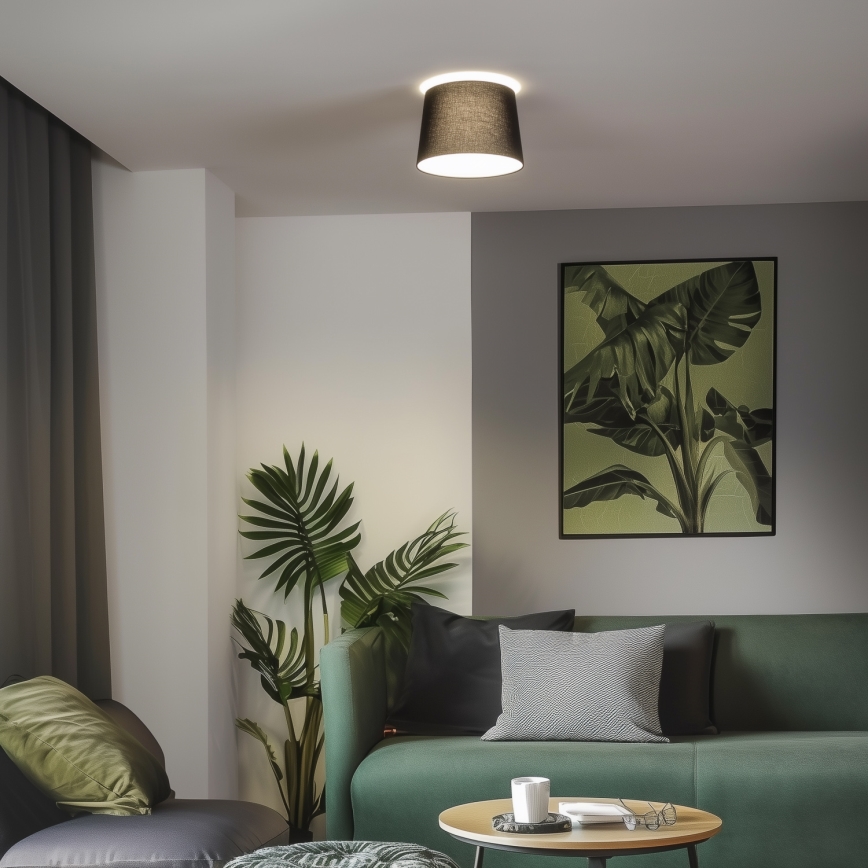 Brilagi - LED επιφανειακό φωτιστικό οροφής CERIA 1xE27/40W/230V Ø 30 cm μαύρο