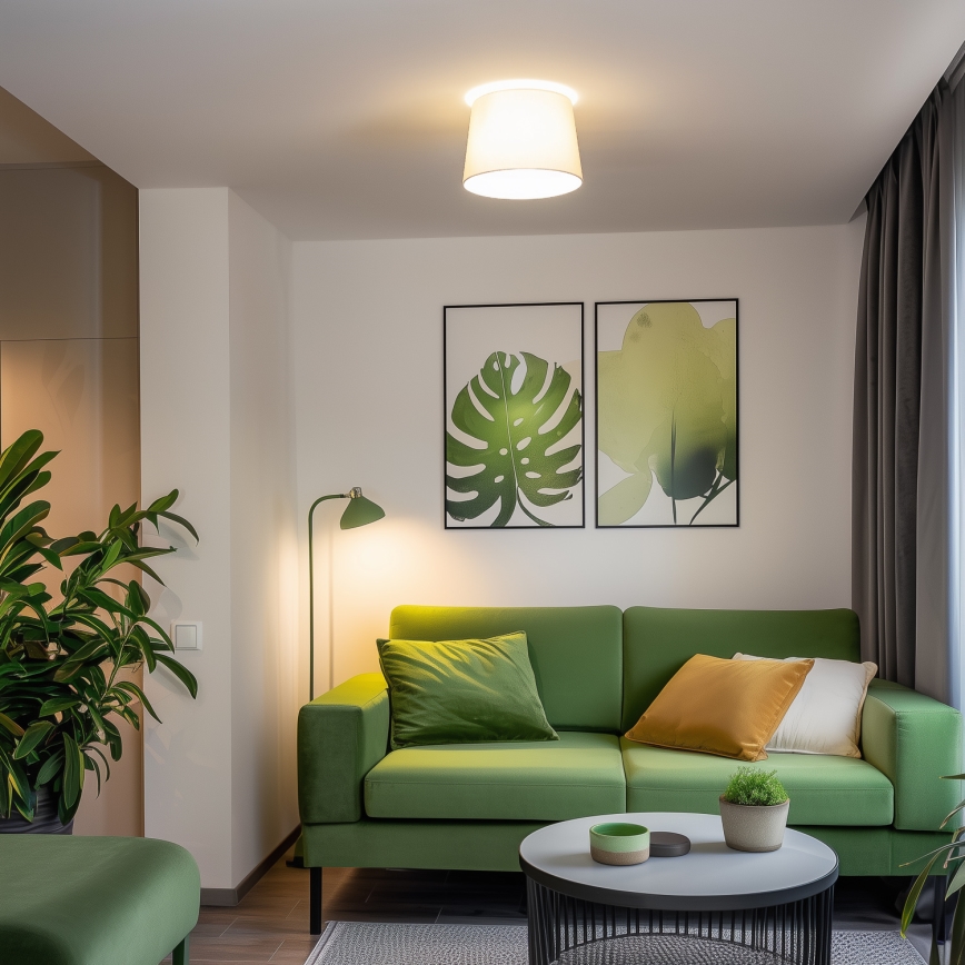 Brilagi - LED επιφανειακό φωτιστικό οροφής CERIA 1xE27/40W/230V Ø 30 cm μπεζ