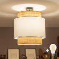 Brilagi - LED Επιφανειακό φωτιστικό οροφής CERIA 1xE27/60W/230V διάμ. 40 cm μαύρο/μπεζ/λευκό