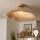Brilagi - LED Επιφανειακό φωτιστικό οροφής CERIA BOHO 1xE27/40W/230V Ø 100 cm ρατάν/δρυς
