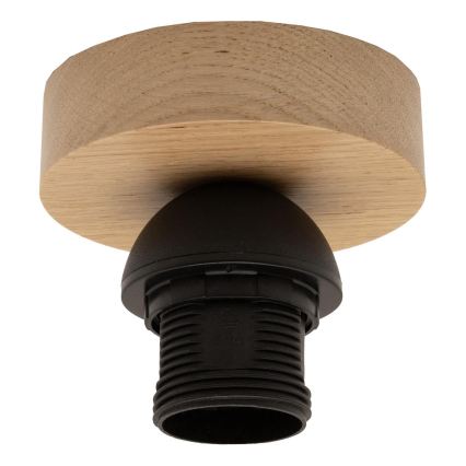 Brilagi - LED επιφανειακό φωτιστικό οροφής CERIA BOHO 1xE27/40W/230V Ø 50 cm μαύρο/καφέ/δρυς