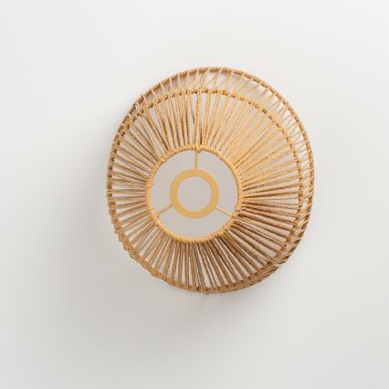 Brilagi - LED επιφανειακό φωτιστικό οροφής CERIA BOHO 1xE27/40W/230V διάμ. 30 cm καφέ/φινίρισμα δρυός