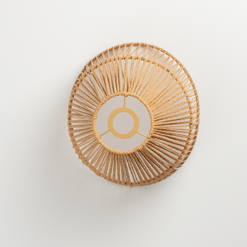 Brilagi - LED επιφανειακό φωτιστικό οροφής CERIA BOHO 1xE27/40W/230V διάμ. 30 cm καφέ/φινίρισμα δρυός