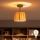 Brilagi - LED επιφανειακό φωτιστικό οροφής CERIA BOHO 1xE27/60W/230V Ø 20 cm μαύρο/ραφία