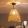 Brilagi - LED επιφανειακό φωτιστικό οροφής CERIA BOHO 1xE27/60W/230V Ø 30 εκ. μαύρο/καφέ