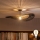 Brilagi - LED επιφανειακό φωτιστικό οροφής CERIA BOHO 1xE27/60W/230V Ø 80 εκ. μαύρο/καφέ
