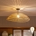 Brilagi - LED επιφανειακό φωτιστικό οροφής CERIA BOHO 1xE27/60W/230V, διάμ. 70 εκ., μαύρο/καφέ