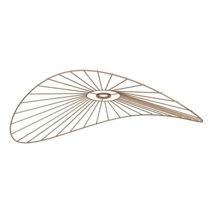 Brilagi - LED επιφανειακό φωτιστικό οροφής CERIA WIRE 1xE27/40W/230V 60x80 cm μπρονζέ/δρυς