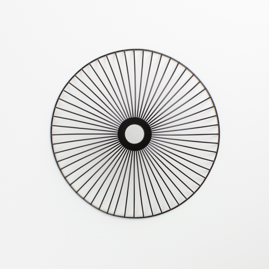 Brilagi - LED Επιφανειακό φωτιστικό οροφής CERIA WIRE 1xE27/40W/230V Ø 26 cm μαύρο/δρυς