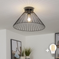 BRILAGI - LED επιφανειακό φωτιστικό οροφής CERIA WIRE 1xE27/40W/230V Ø 45 cm μαύρο