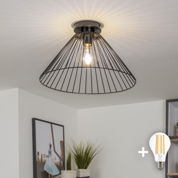 Brilagi - LED επιφανειακό φωτιστικό οροφής CERIA WIRE 1xE27/40W/230V Ø 45 cm μαύρο