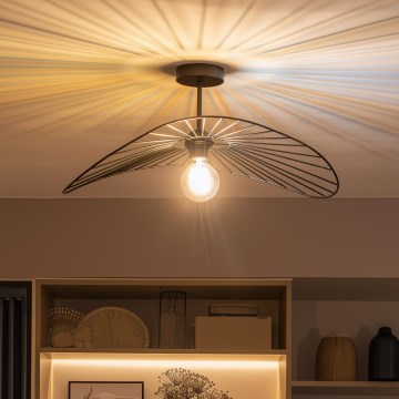 Brilagi - LED Επιφανειακό φωτιστικό οροφής CERIA WIRE 1xE27/60W/230V 40x56 cm μαύρο