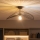 Brilagi - LED Επιφανειακό φωτιστικό οροφής CERIA WIRE 1xE27/60W/230V 40x56 cm μαύρο