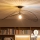 Brilagi - LED Επιφανειακό φωτιστικό οροφής CERIA WIRE 1xE27/60W/230V 60x80 cm μαύρο/μπρονζέ