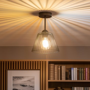 Brilagi - LED επιφανειακό φωτιστικό οροφής CERIA WIRE 1xE27/60W/230V Ø 21 cm μαύρο