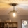 Brilagi - LED επιφανειακό φωτιστικό οροφής CERIA WIRE 1xE27/60W/230V Ø 26 εκ., μαύρο