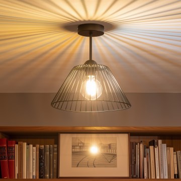 Brilagi - LED Επιφανειακό φωτιστικό οροφής CERIA WIRE 1xE27/60W/230V Ø 30 εκ. μαύρο