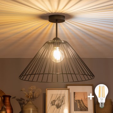 Brilagi - LED Επιφανειακό Φωτιστικό Οροφής CERIA WIRE 1xE27/60W/230V Ø 45 εκ. μαύρο